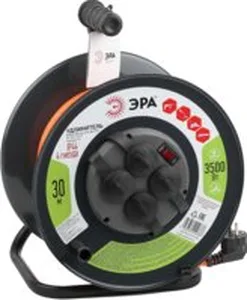 Удлинитель на катушке ЭРА RMx-4es-3x1.5-30m-IP44 Б0046850 на скидке