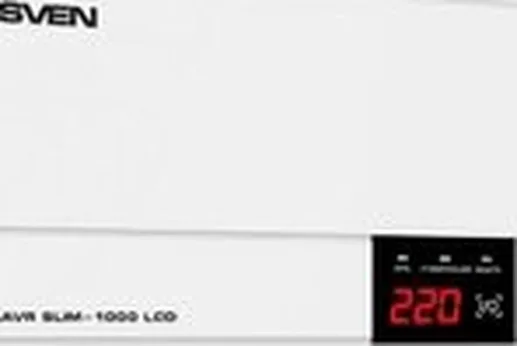 Стабилизатор напряжения SVEN AVR SLIM-1000 LCD