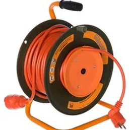 Удлинитель на катушке Glanzen EB-30-010 (30 м, оранжевый)