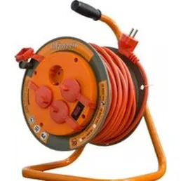 Удлинитель на катушке Glanzen EB-30-008 (30 м, оранжевый)