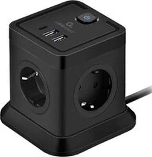 Сетевой фильтр Cablexpert TWR-4-CU2-B-2