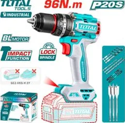 Ударная дрель-шуруповерт Total TIDLI209681 (без АКБ)