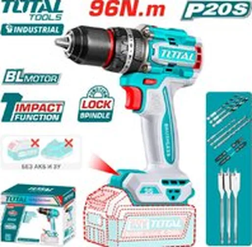 Ударная дрель-шуруповерт Total TIDLI209681 (без АКБ)