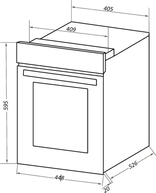 Шкаф духовой электрический MAUNFELD EOEC516B2