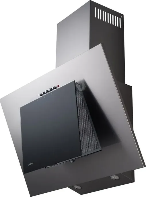 Кухонная вытяжка Akpo Nero Eco 60 wk-4 чёрное стекло/серый