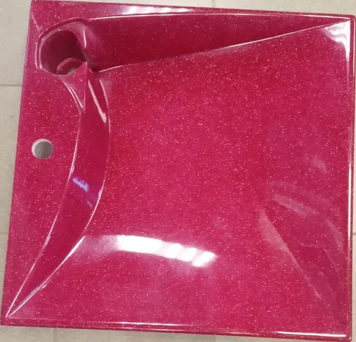 Раковина GranStone U1 на стиральную машину,вишня.