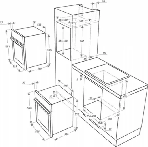 Шкаф духовой газовый MAUNFELD EOGC604RBG.MT (с электрическим грилем)