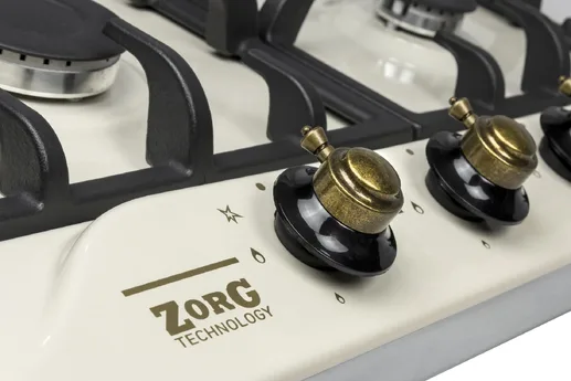 Газовая варочная панель ZorG Technology BP5 FD rustical + cream (EMY)