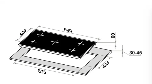 Варочная панель Millen MEH 602 BL