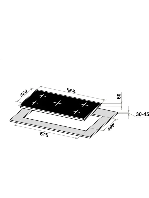 Индукционная варочная панель MAUNFELD CVI905SFBK LUX